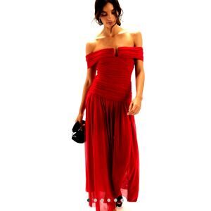 Free People Bec + Bridge Camille Maxi Skirt Set Strawberry Pink size 12